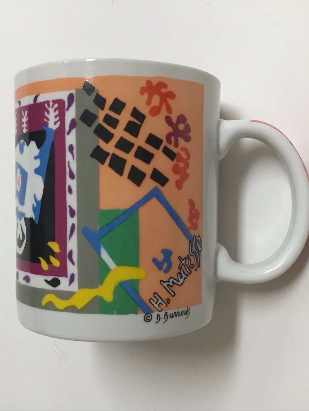 Matisse Chaleur Masters Collection Coffee Mug D. Burrows Abstract Taiwan Vintage
